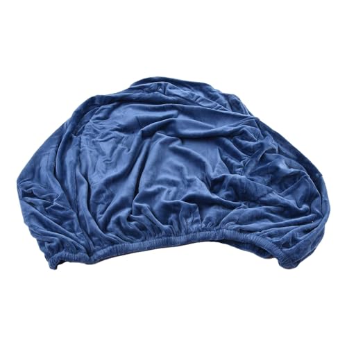 Niceminiwall Funda de terciopelo elástico para silla de comedor, funda de sillón alto con ajuste elástico, lavable a máquina, protección impermeable, para la mayoría de sillas, paquete (azul zafiro)