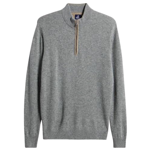 johnnie-O Men's Mayfair Quarter-Zip Sweater, Charcoal