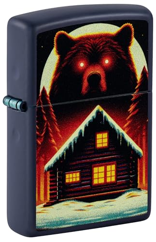 Encendedor Zippo windproof Navy Matte metálico miniatura 1