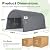 COBIZI Carport Canopy 12x20 Heavy Duty Portable Garage, All-Season Portable Car Ports & Outdoor Storage Shed, Galvanized Frame Vehicle Shelter with Removable Doors and Vents, Gray