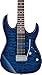 Ibanez GRX70QA RG Gio Electric Guitar - Transparent Blue Burst Bundle with Gig Bag, Tuner, Strap, Instrument Cable, Austin Bazaar Instructional DVD, and Polishing Cloth