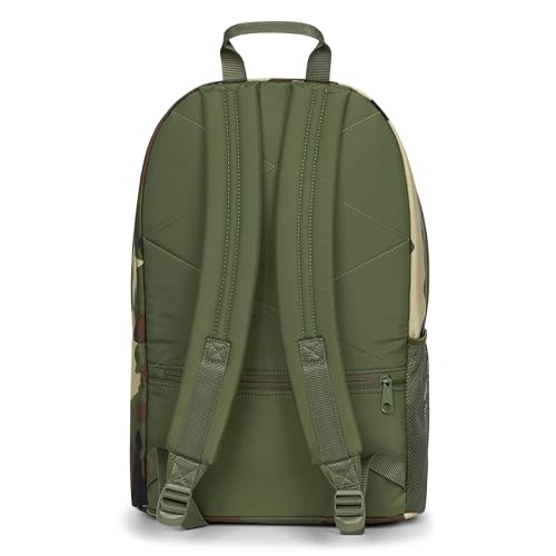 Image of EASTPAK Padded Double - 24L Squared Backpack with Dual Front Pockets, 13 inch Laptop Sleeve, Bottle Holder & Padded Straps, Camo