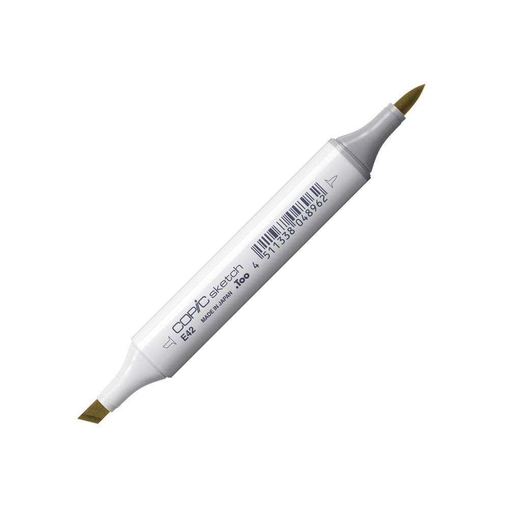 Copic Sketch Coloured Marker Pen - (E-42) Sand White, For Art & Crafts, Colouring, Graphics, Highlighter, Design, Anime, Professional & Beginners, Art Supplies & Colouring Books