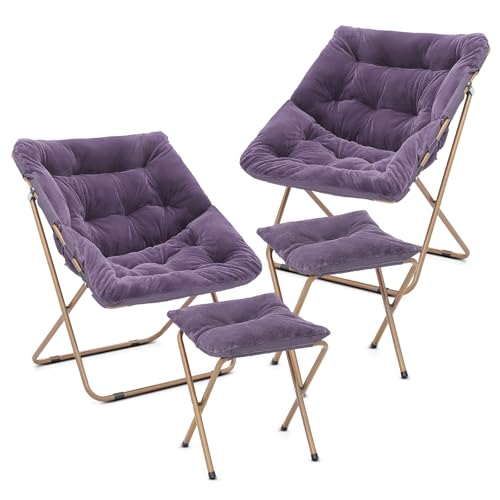 SFIHOME Cozy Saucer Chair, Living Room Chair, Faux Fur Soft