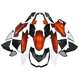 MZYPARTS Injection Fairing Kit Fit for 2010-2013 Kawasaki Z1000 Fairings Z 1000 2010 2011 2012 2013 ABS Plastic Bodywork Body Frame Cowling (Orange & Black)