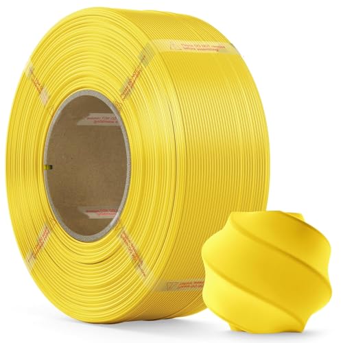 MarsWork PLA基本モデル1.75mm 3Dプリント用フィラメント1kg リリース可能なリール付き イエローモデル