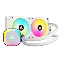 Corsair iCUE LINK H100i RGB Flüssig-CPU-Kühler - 240mm AIO - QX120 RGB-Lüfter - Passend Für Intel® LGA 1700, AMD® AM5 - iCUE LINK System Hub Enthalten - Weiß