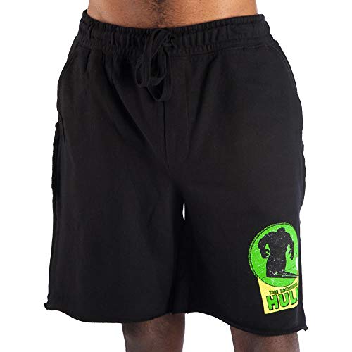 Marvel The Incredible Hulk Men's Black Sleep Pajama Shorts2