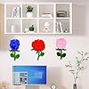 20 Pack 4 Inch 2 Styles Wood Rose Crafts Unfinished Wood Rose Cutouts Wooden Flower Hanging Ornaments DIY Rose Craft Gift Tags for Home Party Decoration Craft Project #5