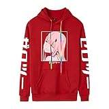 Darling In The Franxx Pullover Damen Herren Anime Kakegurui Zero Two 02 Hoodie Sweatshirt Cosplay Kostüm Sport Pulli Unisex,A,4XL