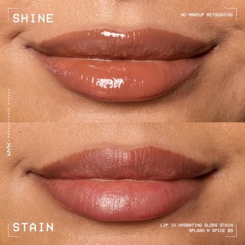 NYX Professional Makeup Lip Gloss and Lip Stain, Lip IV Hydrating Gloss Stain, Up to 12 Hour Hydration, High Pigment - Image 4