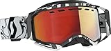 Scott Prospect Snow Cross LS Unisex-Adult Snowmobile Goggles - Marble Black/White/Light Sensitive Red Chrome/One Size, 278603-7082341