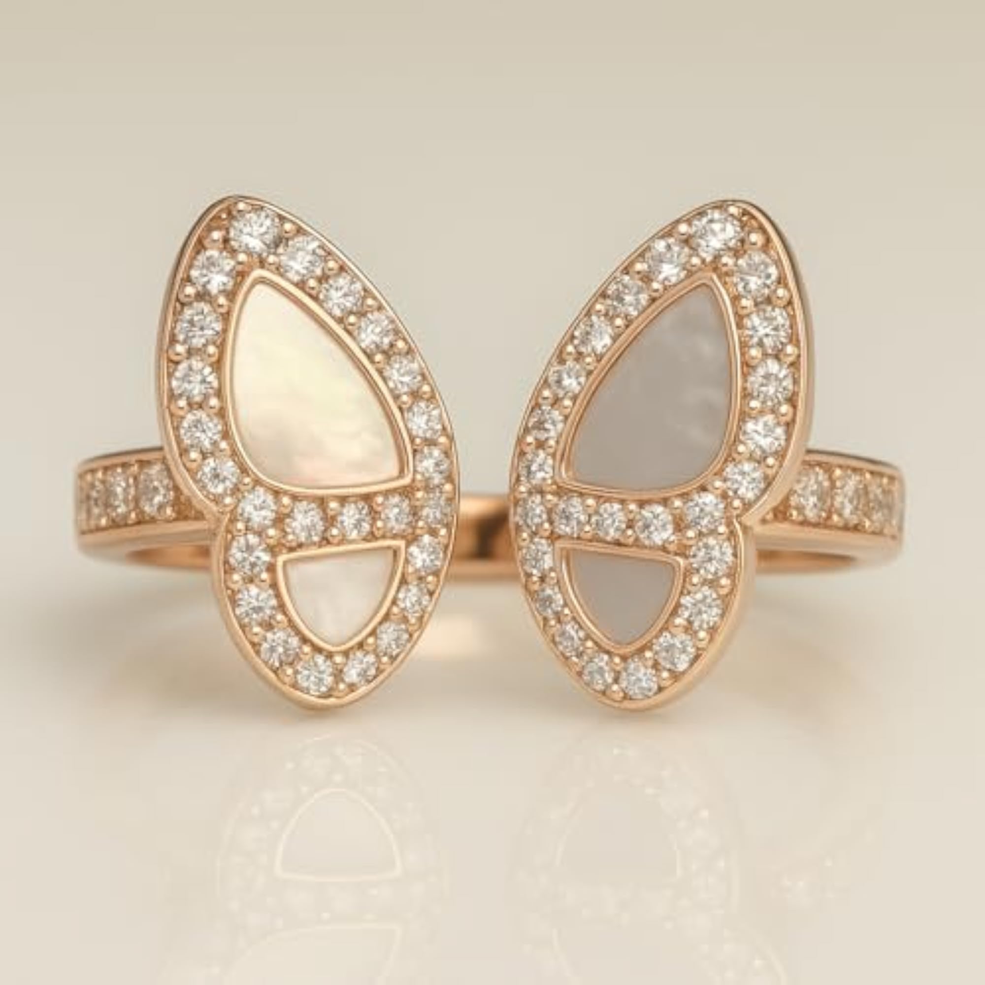 Women's 925 Sterling Silver Butterfly Wings Ring, Ethereal Design