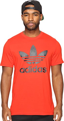 adidas Originals Men's Tops Trefoil Tee, Core Red, Medium