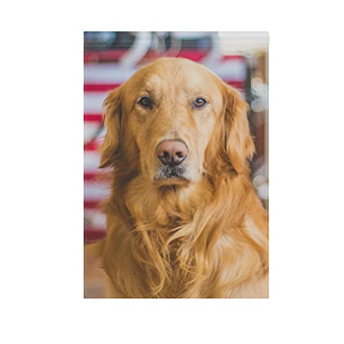 Hokkien Cool Golden Retriever Garden Flag Banner 12 X 18 Inch Decorative Garden Flag For Outdoor Lawn And Garden Home Décor Double-Sided #TOP1