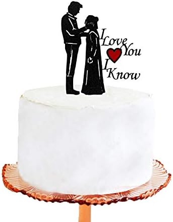 Gateau De Mariage Starwars Leia Et Hans Solo 2 Avec Un Cœur Rouge Amazon Fr Cuisine Et Maison