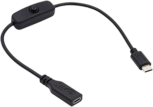 NFHK USB-C Cable with ON-OFF Switch USB Type C Male to Female for Laptop Keyboard Raspberry Pi 4B