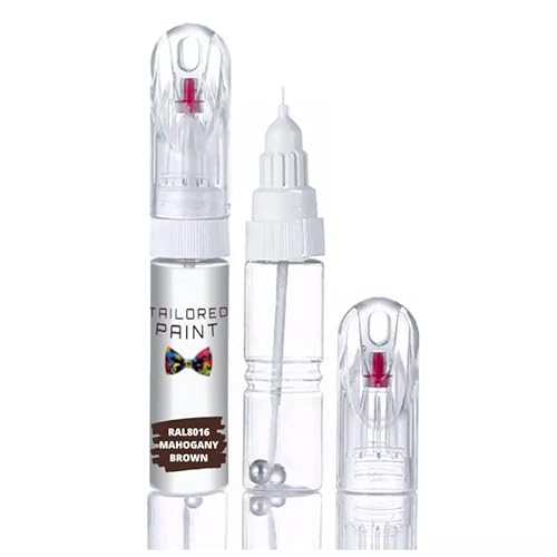 RAL8016 Mahogany Brown Multi Surface Touch Up Paint Pen All in 1 Interior & Exterior Wood, Metal, Plastic, uPVC, Ceramic All Weather Satin 60% Semi-Sheen