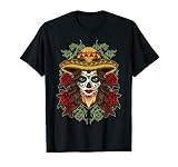 La Calavera Catrina - Santa Muerte - Sugar Skull Camiseta