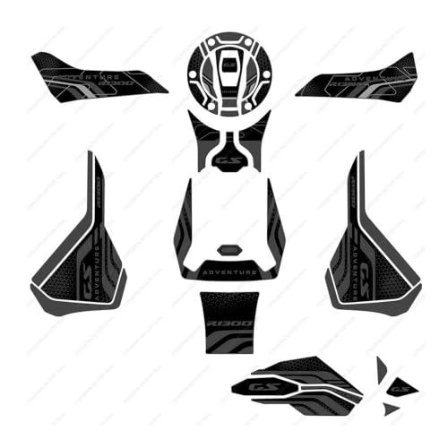 Kit d'autocollants pour réservoir R1300GS anti-rayures grip latéral moto