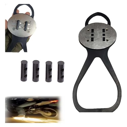 Set di copriscarpe in pietra focaia per skateboard, moto e bicicletta, 5 pezzi: 1 copriscarpe + 4 cuscinetti in pietra focaia
