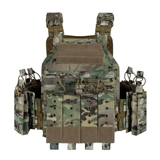 vAv YAKEDA Tactical Military Vest for Men Quick Release Outdoor Airsoft Vest Adjustable for Adults (CP Camou)