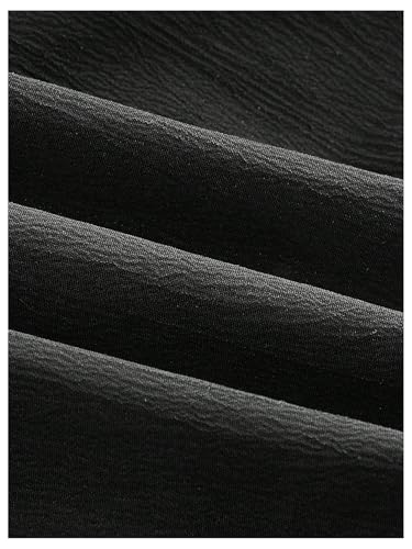 SOLY HUX Women's Bubble Mini Skirt Y2k Bow Elastic Waist Ruffle A Line Puff Skirt4