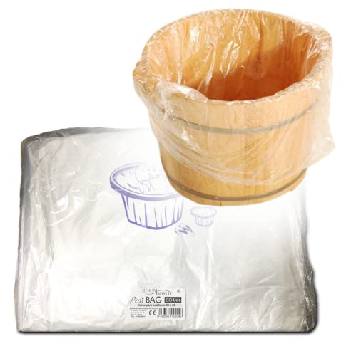 Paquete de 80 unidades PEDIBAG bolsa de plástico especial pedicura para la protección del pediluvio o bañera sesioMWorld®