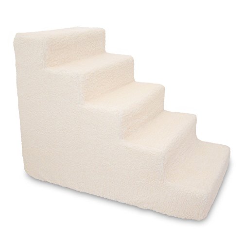 Best-Pet-Supplies-Dog-Stairs-for-Small-Dogs-Cats-Foam-Pet-Steps-Portable-Ramp-for-Couch-Sofa-and-High-Bed-Non-Slip-Balanced-Indoor-Step-Support-Paw-Safe-No-Assembly-Lambswool-5-Step Best Pet Supplies Dog Stairs for Small Dogs Cats Foam Pet Steps Portable Ramp for Couch Sofa and High Bed Non Slip Balanced Indoor Step Support Paw Safe No Assembly Lambswool 5 Step
