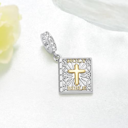 Bible Charms 925 Sterling Silver Religious Charms Christian Jewelry Gifts for Women3