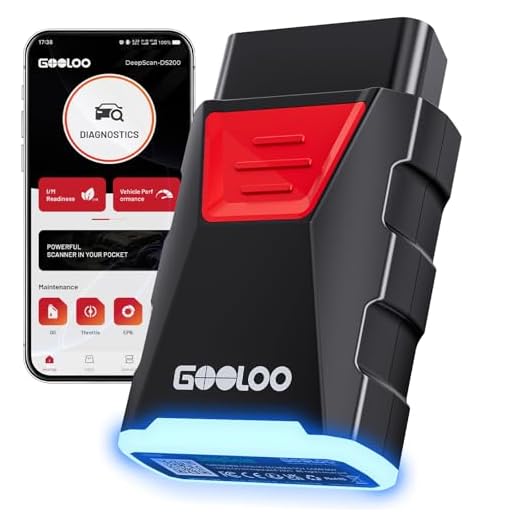 GOOLOO DEEPSCAN DS200 OBD2 Scanner Diagnostic Tool, Bluetooth Wireless All System Diagnostics for iOS & Android, Bi-Directional Control, 8+ Hot Reset, Code Reader, Live Data & Performance Test