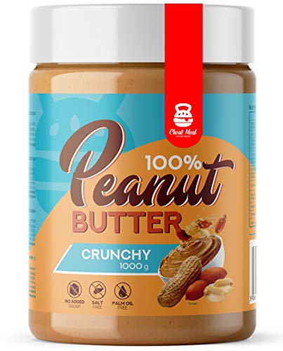 Cheat Meal Nutrition Peanut Butter Cream 1000g Beurre de Cacahuète Croustillant Protéiné Beurre de Noix Sans Sucre Ajouté Collations Saines 100% Noix Vege-Friendly (Crunchy) Cover