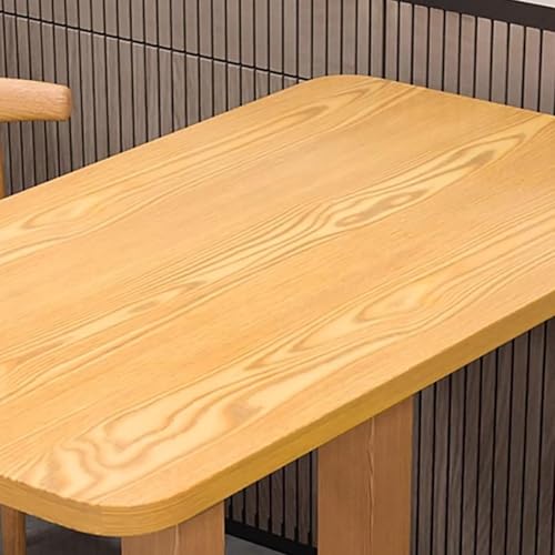Mesa de bar industrial con tablero de madera maciza y marco robusto 5