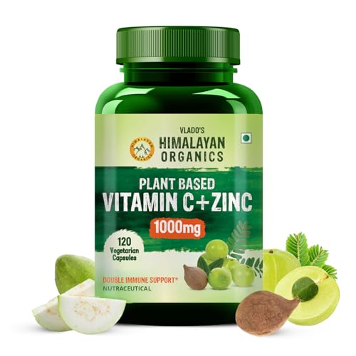 10 Best Vitamin C Supplements and Their Health Benefits 2 Vlado’s Himalayan Organics Plant Based Vitamin C with Zinc...