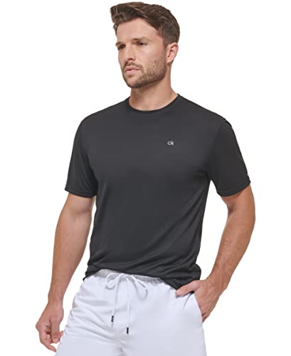 Calvin Klein Men's Standard Light Weight Quick Dry Short Sleeve 40+ UPF Protection Active Top2