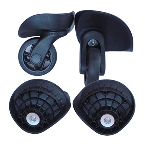 Perfk 2x PP ポリプロピレン スーツケース 荷物スイベル ホイール 交換用スーツケース キャスター キャリーバックホイール 切り替え補修用 360度回転 交換ホイール 車輪 修理 交換部品