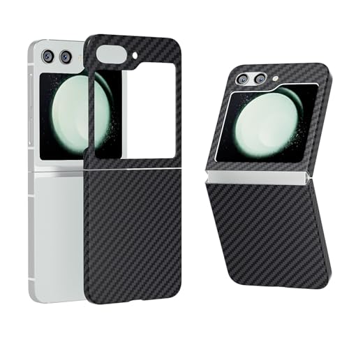 Coque rigide Samsung Galaxy Z Flip 6 haut de gamme effet carbone anti-rayures