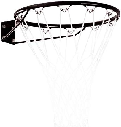 Official Size (45 Centimeter ) Basketball Ring, Hoop, White Net and Wall Mounting Fixings. Suitable for Adults and Children