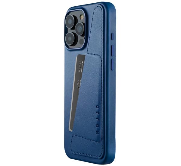 Mujjo iPhone16ProMax レザーケース モナコブルー Mujjo Leather Wallet Case iPhone 16 Pro Max Blau: Amazon.de