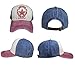 YULOONG Vintage Baseball Cap Washed Denim Trucker hat Fashion Pentagram Star Pattern Outdoor Sun Hat 100% Cotton Unisex C