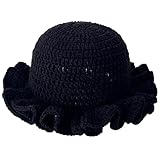 Royid Crochet Bucket Hat for Womens Knitted Hat Trendy Fisherman Hat Foldable Handmade Bucket Cap for Travel Daily Wear