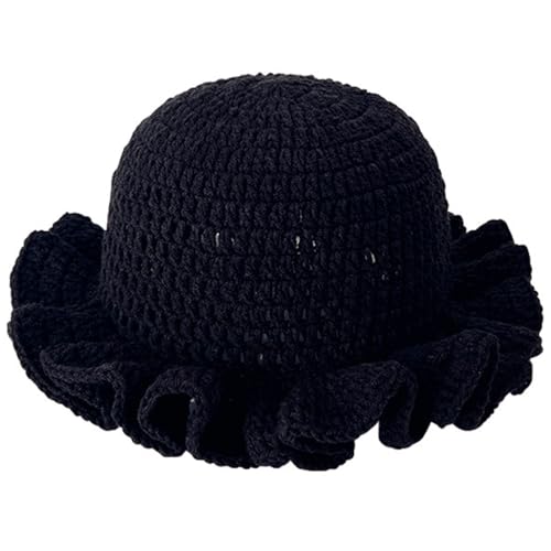 Crochet Bucket Hat for Womens Knitted Hat Trendy...