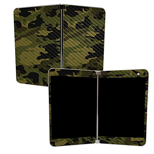 Image of MIGHTY SKINS MightySkins Carbon Fiber Skin for Microsoft Surface Duo - Green Camouflage | Protective, Durable Textured Carbon Fiber Finish | Easy to Apply | Made in The USA