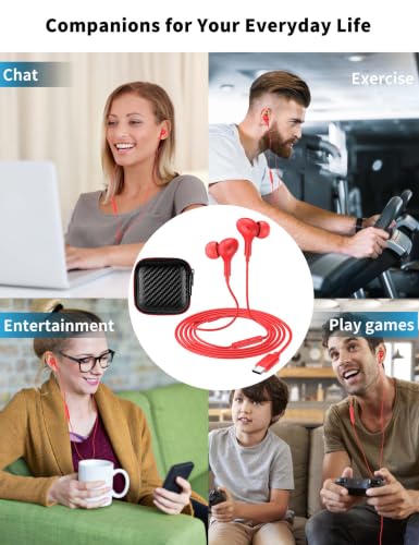Image of USB C Headphone for Samsung S26 S25 FE S24 A16 A17 Z Wired Earbuds Magnetic