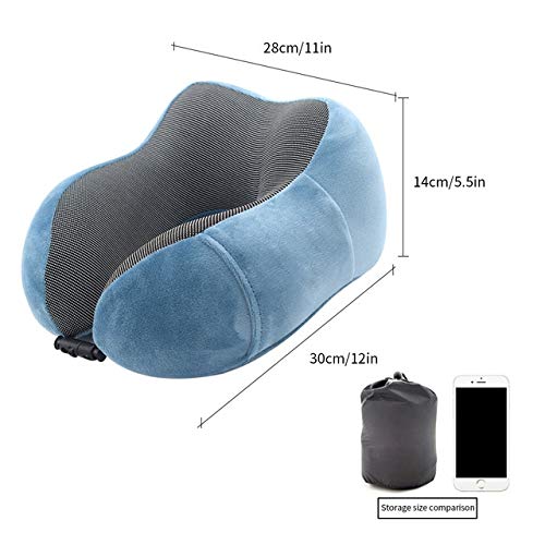 Gaocunh U En Forma De Memoria Espuma Cuello Almohadas Suaves De Rebote Lento Almohada Cervical Healthcare Ropa De Cama Drop Envío Viaje Almohada 30X28X14Cm C6