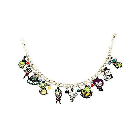 Fjcphaha Wonderful Boutique Original Design Quality Cosplay Jewelry Anime Cartoon Invade Zim Charm Bracelet Gifts For Girl Woman Men #TOP1