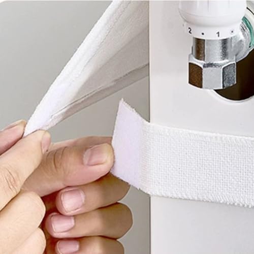 Elegante funda para radiador hecha de lino que protege contra el polvo mientras complementa tu diseño interior (160 cm)