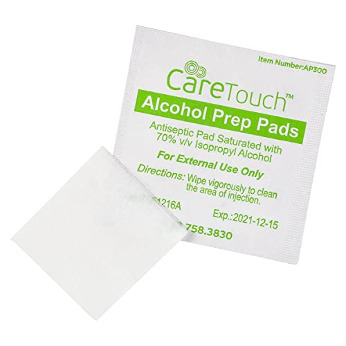 image for Care Touch Alcohol Wipes | Individually Wrapped Alcohol Prep Pads with