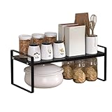 [Luvian]【収納ラック 多段ラック】 拡張可能 調節可能 突っ張り式 ラック 化粧品 花台 収納に 家庭で便利 黒