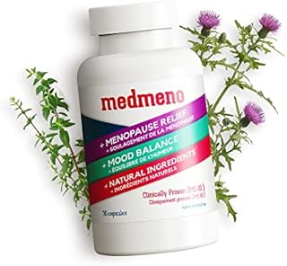 MedMeno Menopause Supplement, Powerful MS-10 Formula for Perimenopause Relief, Mood Balancer, Heart